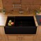 Alfi Brand Black 33 inch Granite Composite Single Bowl Drop In Farm Sink with Accessories AB33FARM-BLA - alternate 5